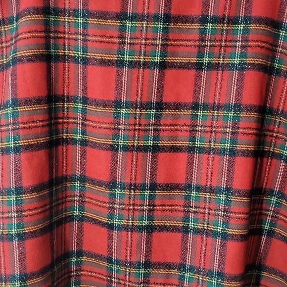Talbots tartan PLAID SPARKLE A-LINE pencil SKIRT‎ red size 2P new!!!!! - Picture 7 of 9